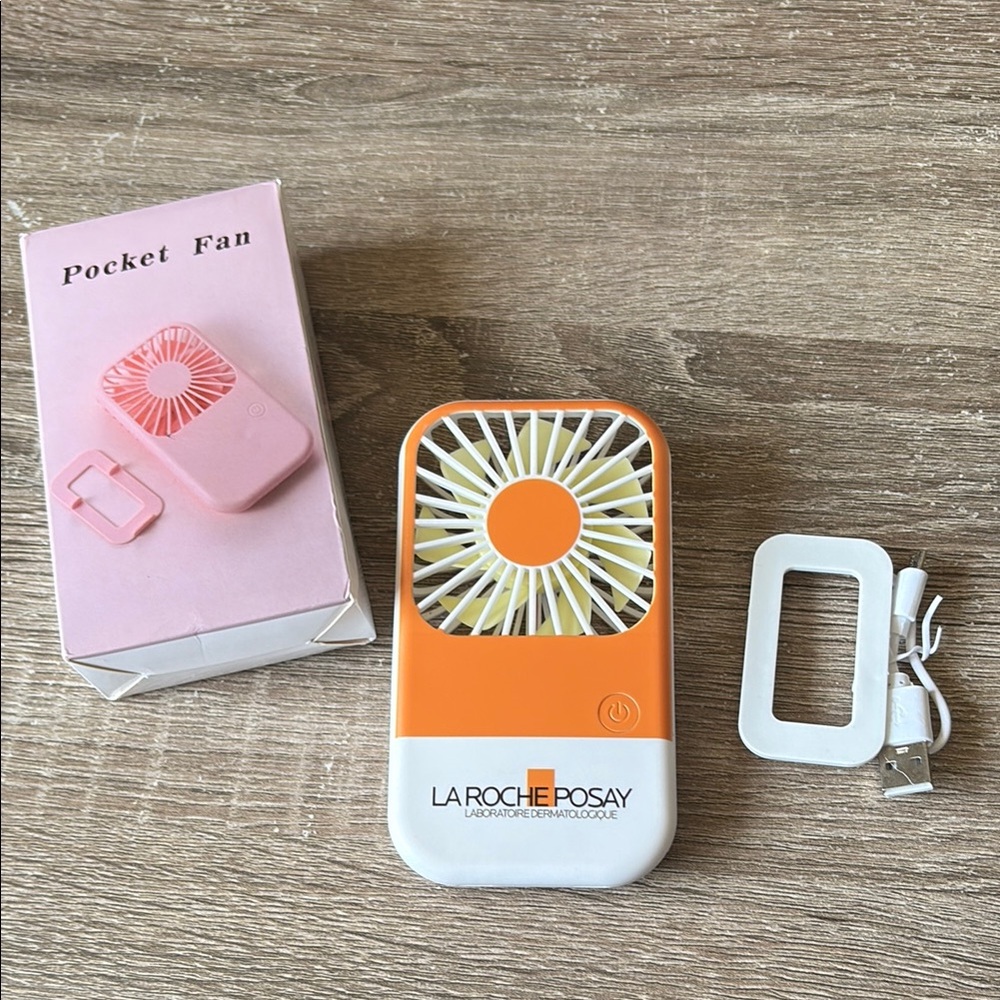 La Roche -Posay Orange Pocket Fan US Open Giveaway